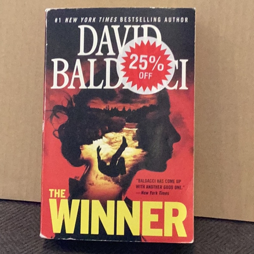 3/$15 THE WINNER David Baldacci Soft Cover Book